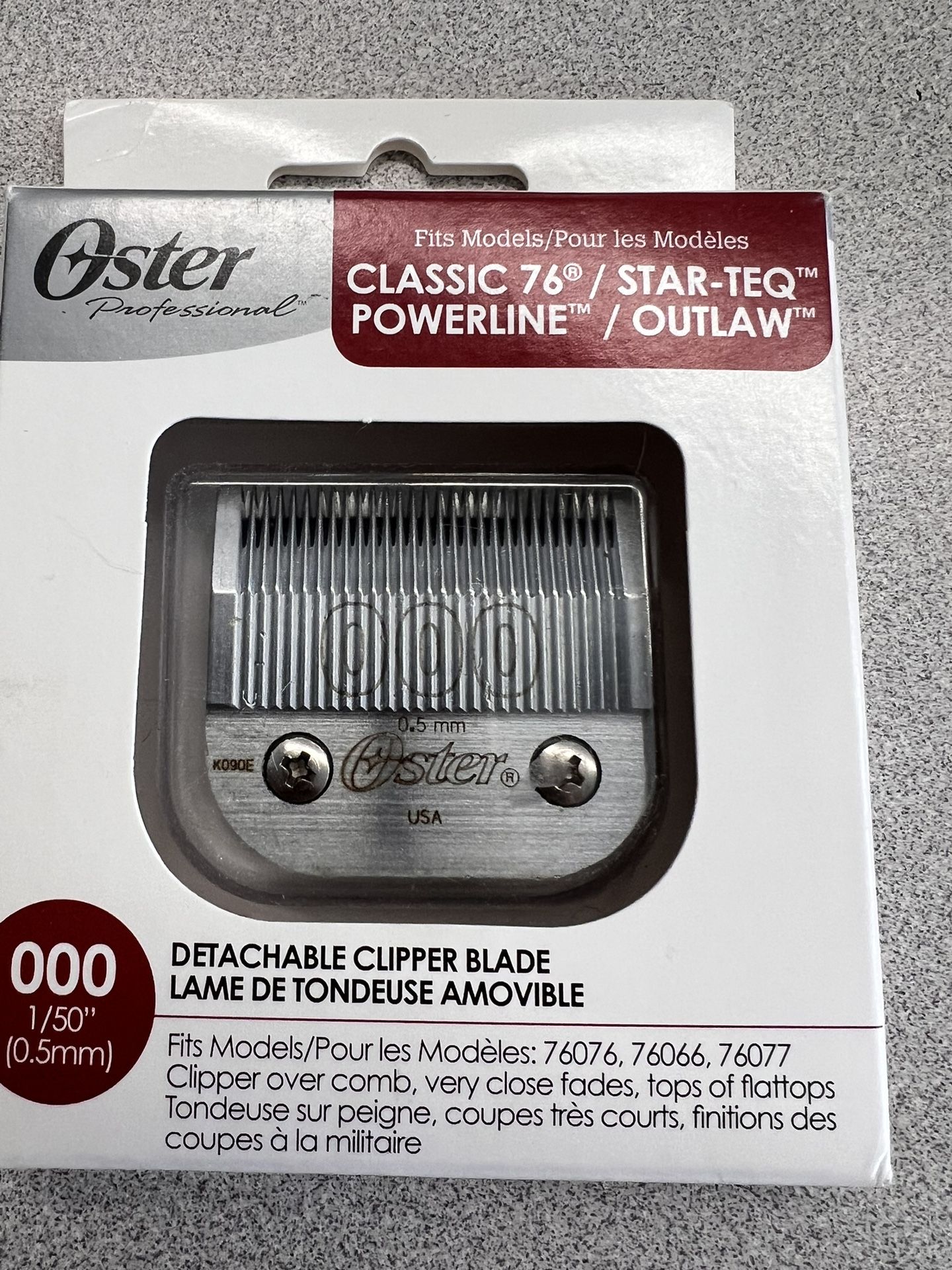 New Oster 000 Dog Grooming Blade