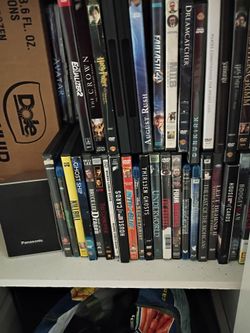 Blueray dvd player with seround system and about 100 dvds