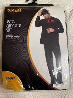 20's Gangster Suit Costume Adult Medium