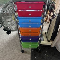 Rolling Cart With 10 Drawers 