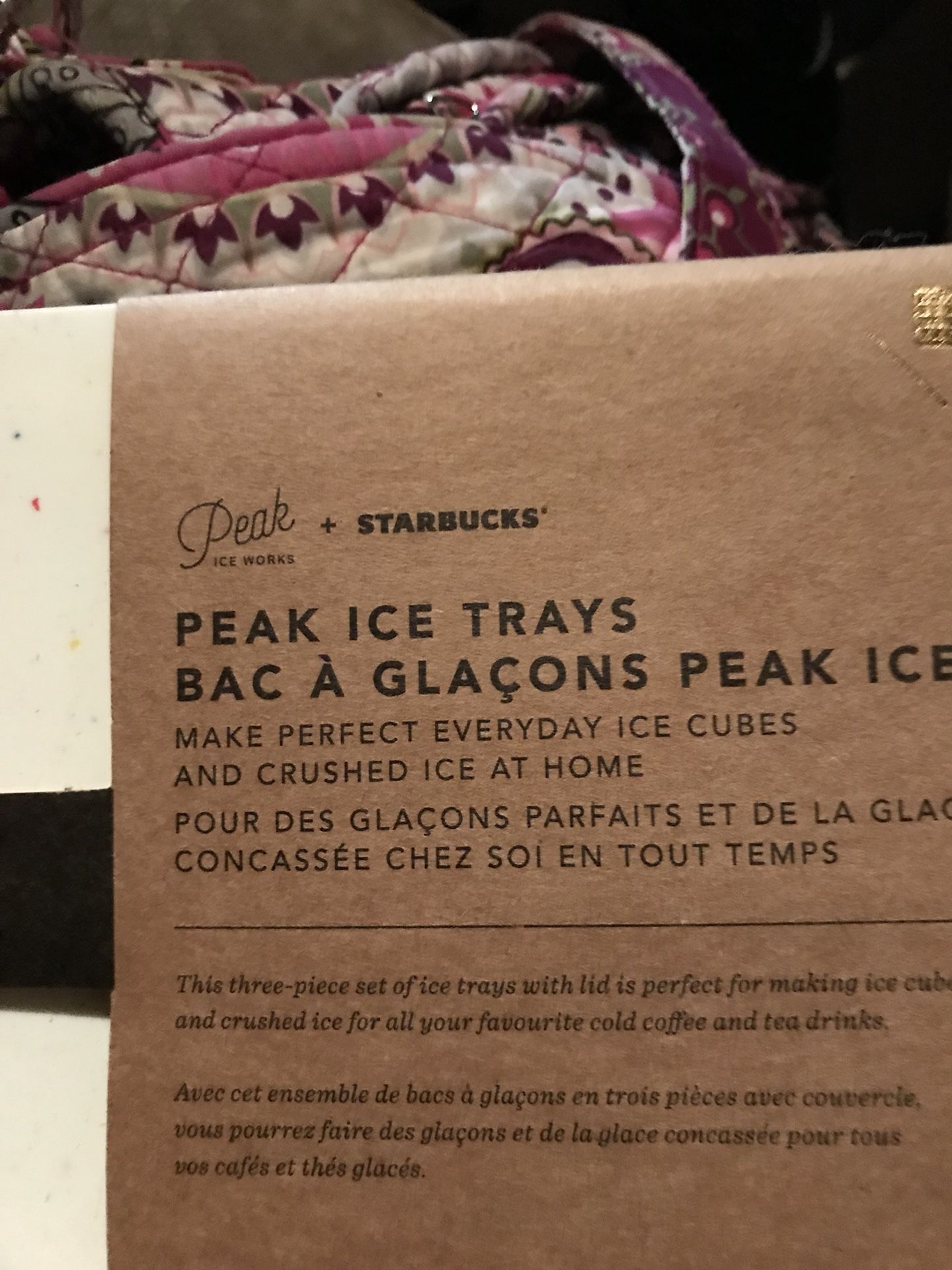 Starbucks ice cube trays. Still in packaging