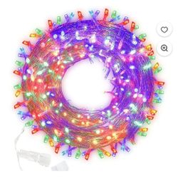 Funpeny 300 LED Indoor String Lights, 100 FT Plug in Waterproof String Lights with 8 Modes for Halloween Thanksgiving Christmas Garden Decoration, Ind