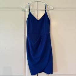 Lulu’s Royal Blue Fitted Dress - Medium