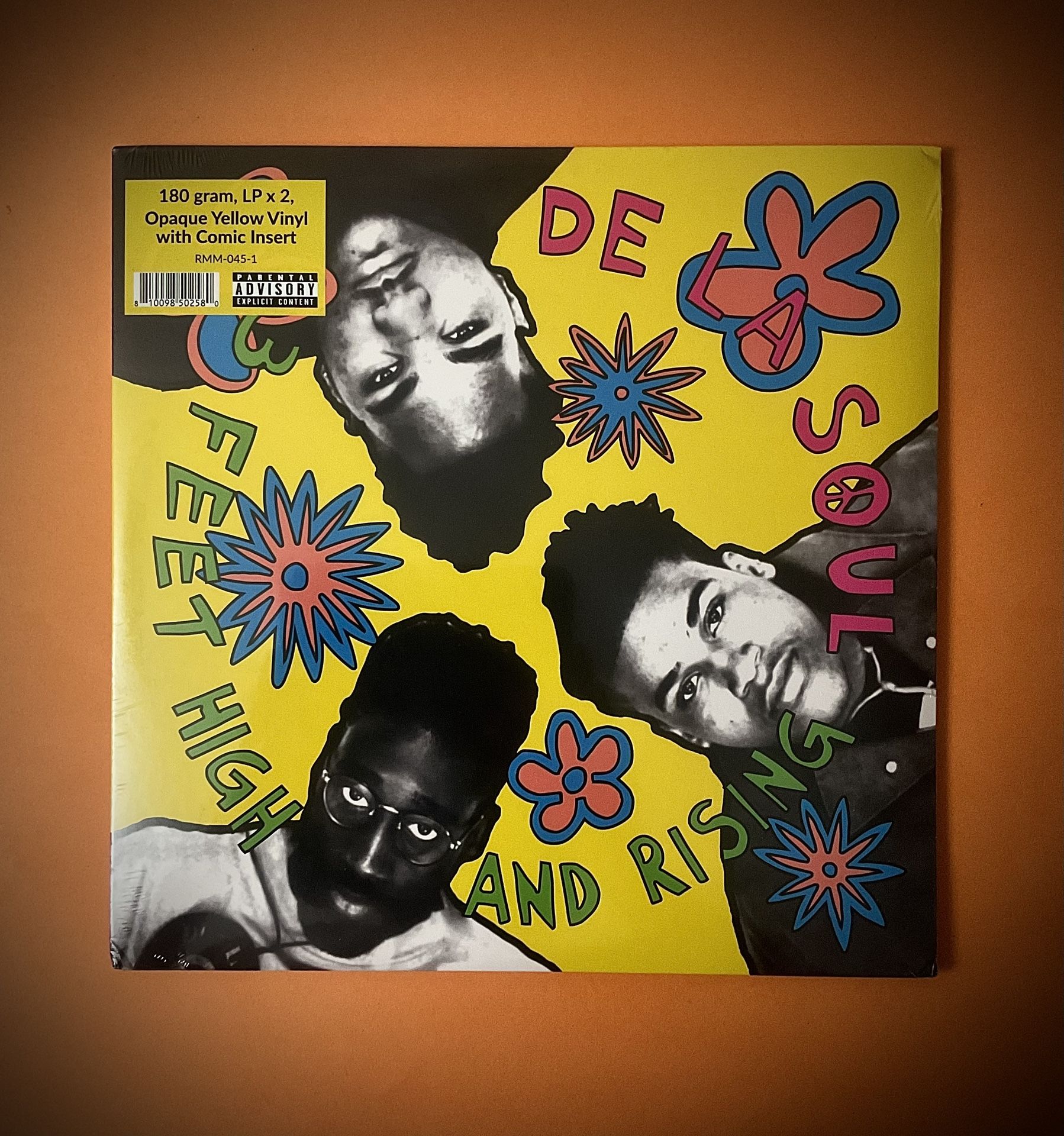 3 Feet High And Rising “2 x Vinyl  LP” By De La Soul (2023)  **Sealed / Reissue, Yellow Opaque, 180g**