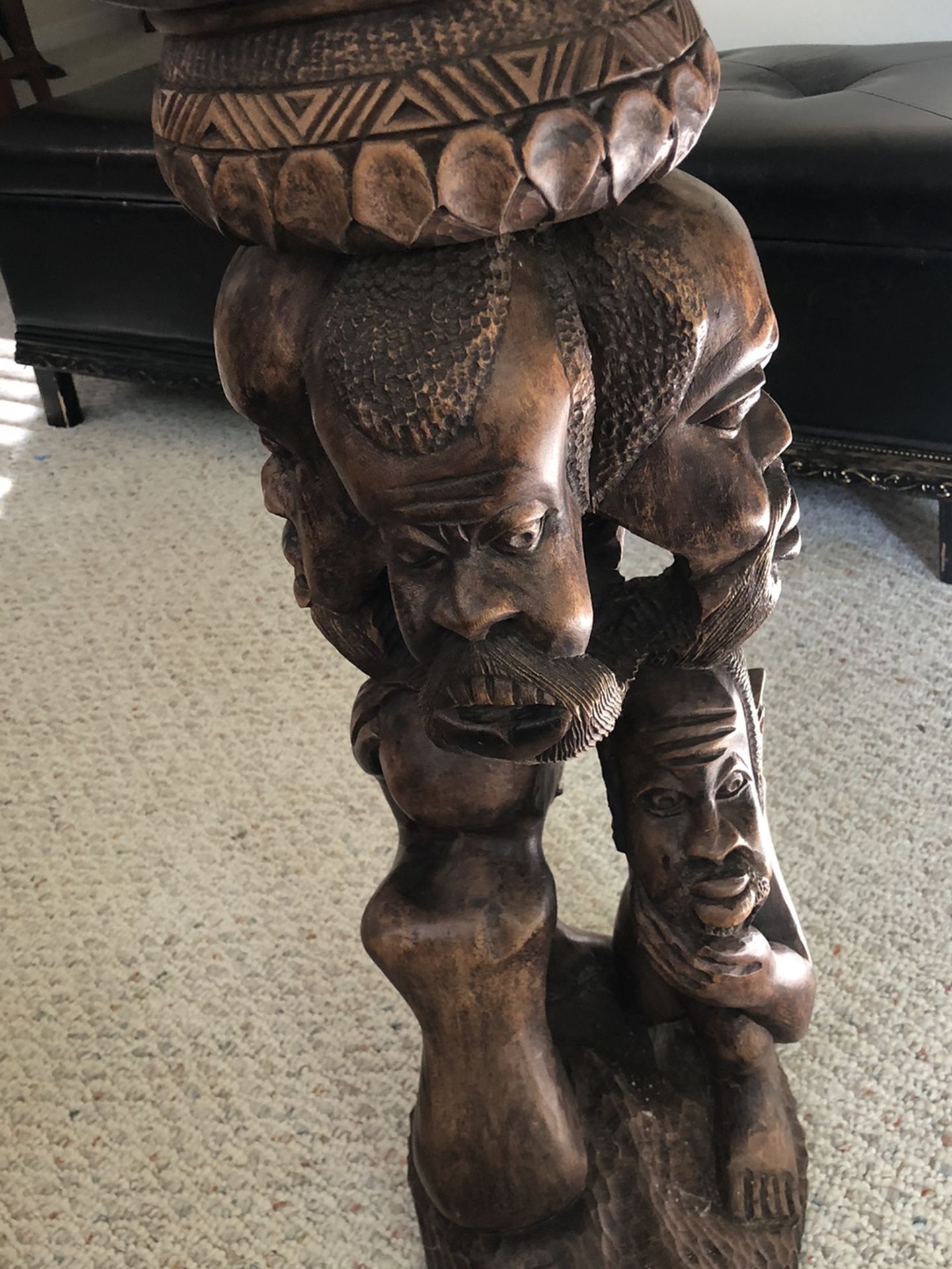 Antique Hand Made Stand With Unique Art work