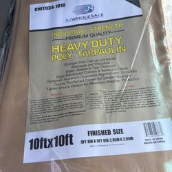 10x10 Heavy Duty Poly Tarp