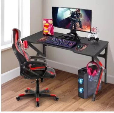 Gaming Desk, Design Computer Desk, Large Workstation Gaming Table
