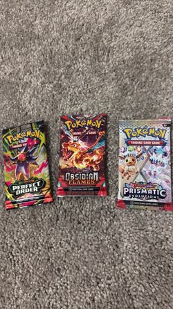 Pokémon TCG Booster Pack Lot of 3