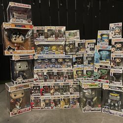 49 Funko Pops 15 Exclusivs And 6 Jumbos