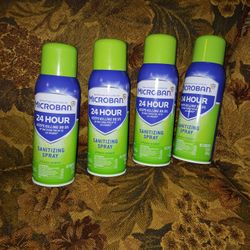 Microban Sanitizing Sprays. $5 each