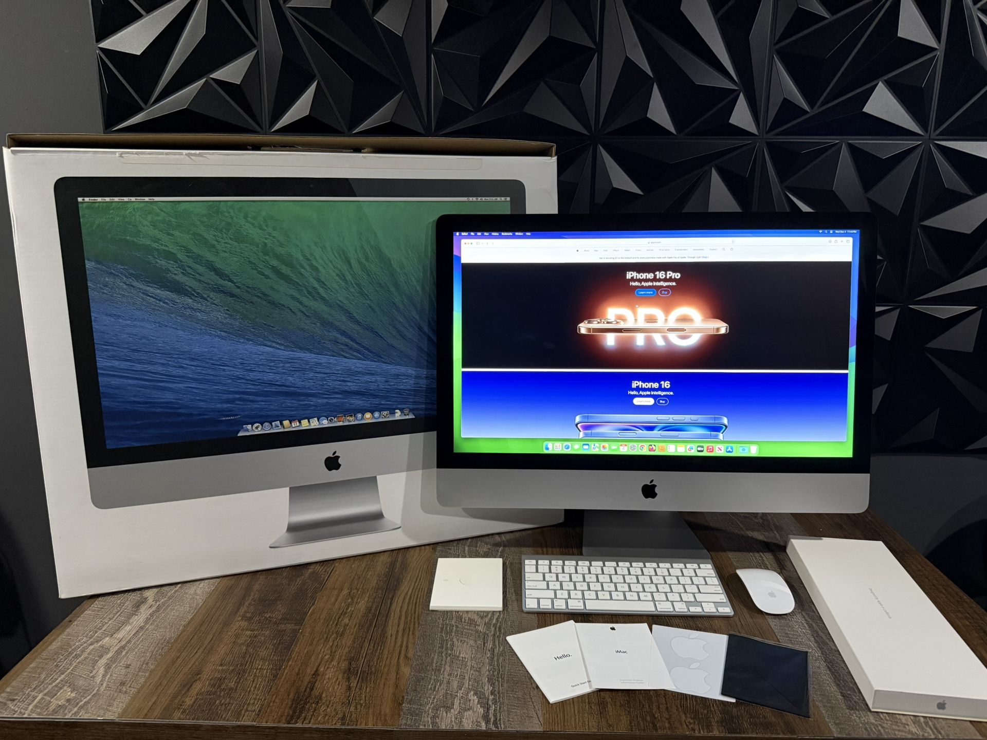 27 Inch Apple iMac All In One Desktop Computer Bundle Very Clean And Sleek LOOK