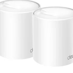TP-Link Deco X4300 Pro Whole Home Mesh Wi-Fi 6 System Speeds Up to 4,300 MBPS (White) (Renewed) (2 Pack)   SL571
