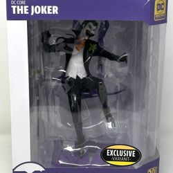 RARE 2018 DC Core The Joker DC Collectibles Amazon Exclusive Variant Statue