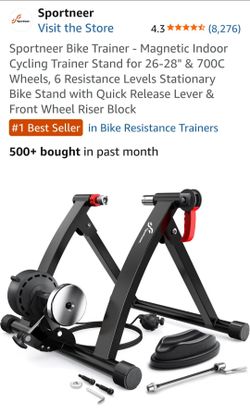 Sportneer Bike Trainer - Magnetic Indoor Cycling Trainer Stand