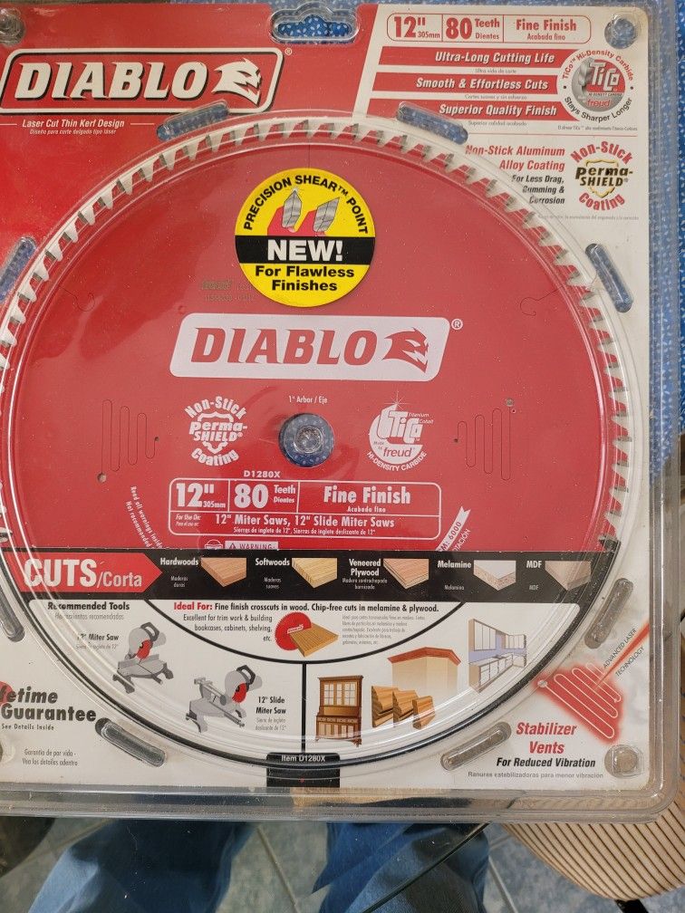 Diablo 12-Inch 80 Tooth ATB Crosscutting Saw Blade