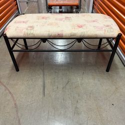 Metal frame bench