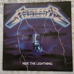 Metallica Ride The Lightning Vinyl Album 