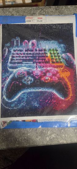 Diamond painting finished
