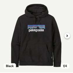 Patagonia P-6 Logo Uprisal Hoody Color Black Size XL