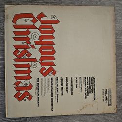 #Vintage #Xmas Joyous Christmas Music #Record Album 