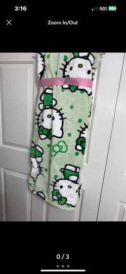 St Patrick's Hello Kitty Throw