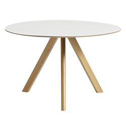 Hay CPH20 2.0 table, 120 cm, lacquered oak - white laminate