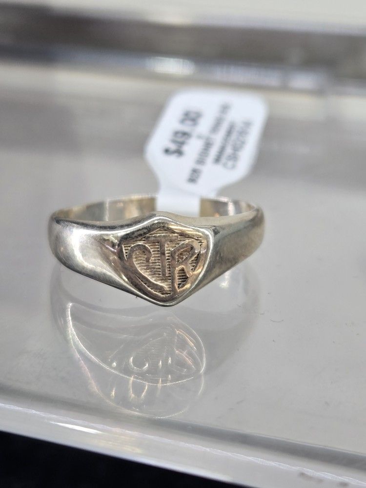 925 Silver "CTR" Ring