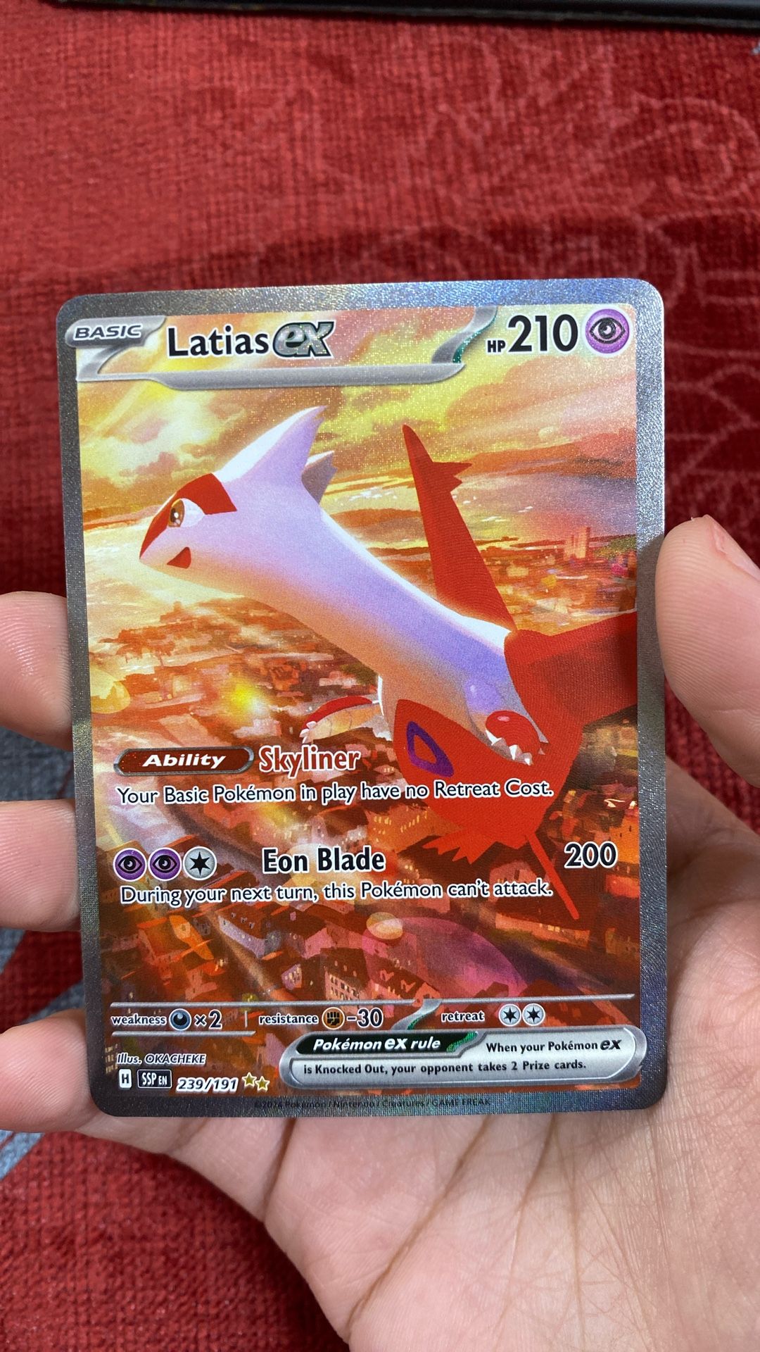 Latias ex 239/191 Surging Sparks