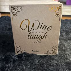 NWB Wine A Little Laugh A lot 🥴 Virgo ♍️ Glass Wine 