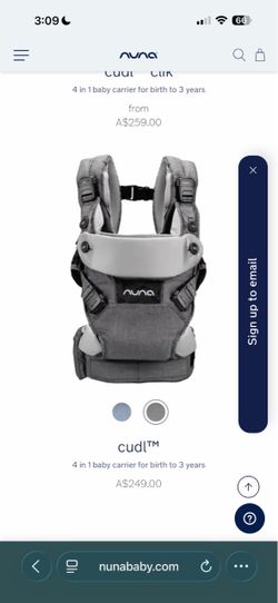 Nuva baby carrier