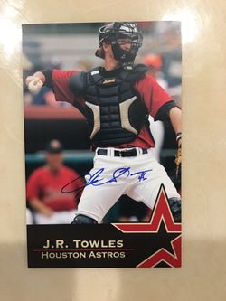 Houston Astros autograph signed MLB baseball cards