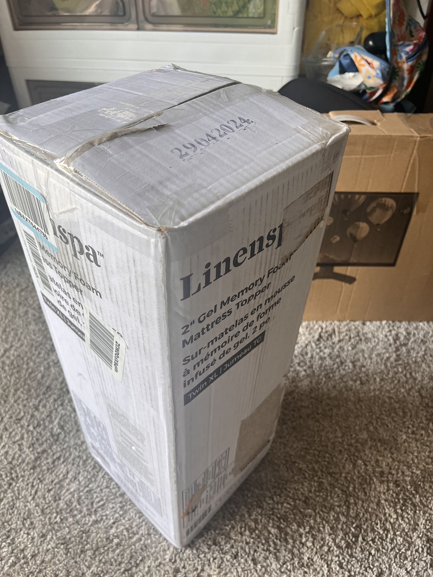 TWIN MATRESS TOPPER GEL MEMORY FOAM