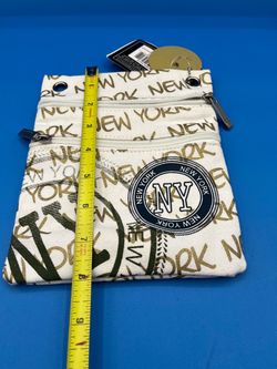 New York NY Logo canvas zip pouch wallet