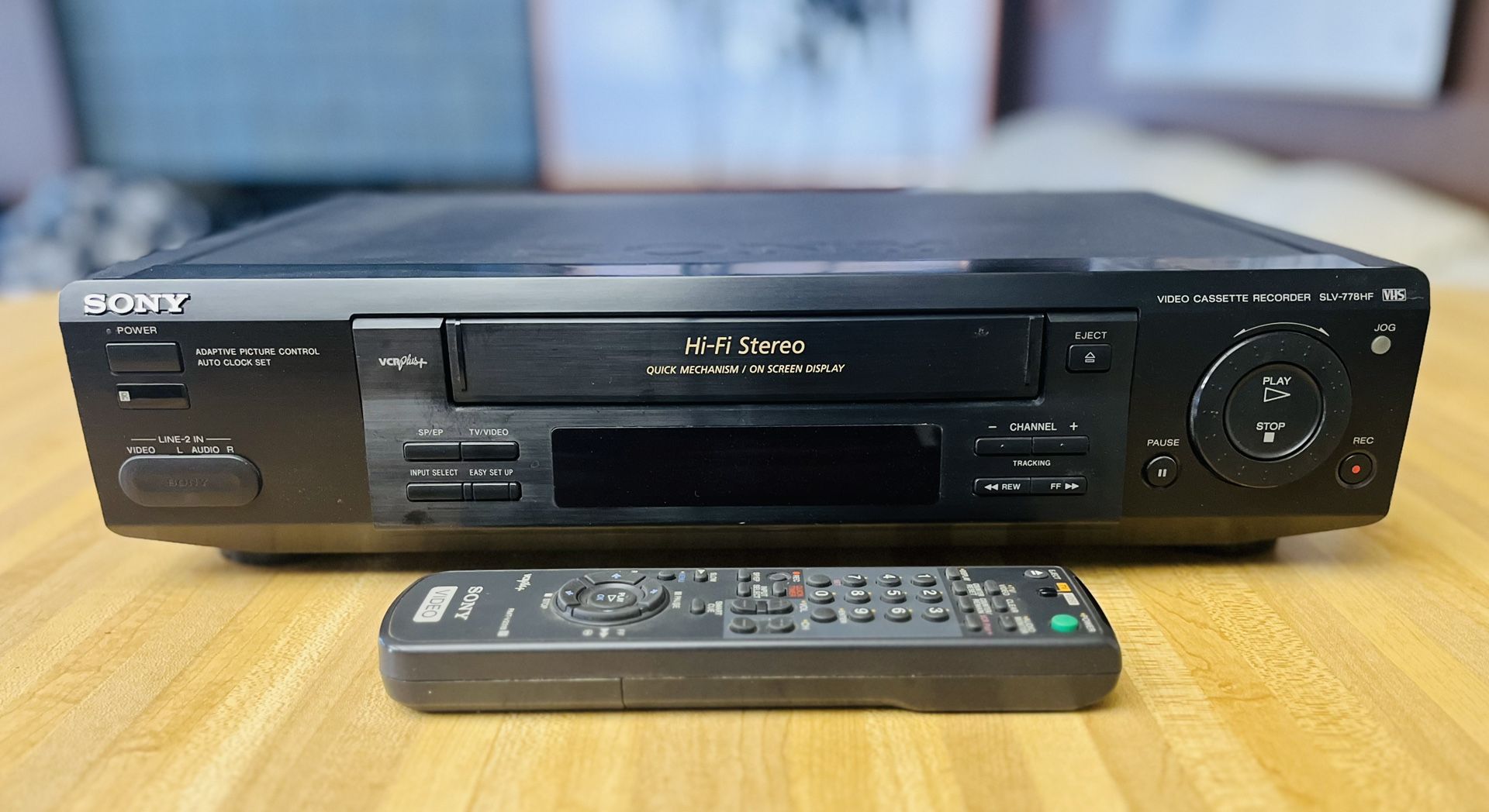 Sony SLV-778HF 4 Head HiFi VHS VCR w/ OEM Remote
