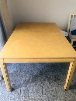 Dining table without chairs