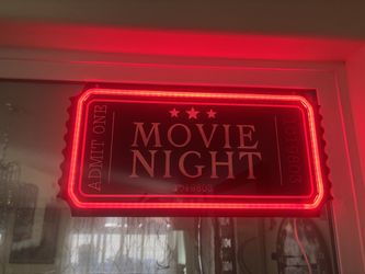 MOVIE NIGHT SIGN