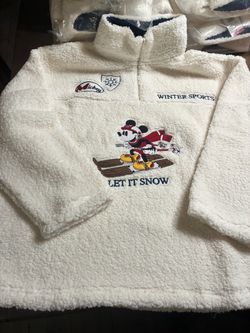 New Disney Mickey half zip sweater- located in 91331