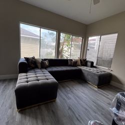 $5 Down Double Chaise Sectional 