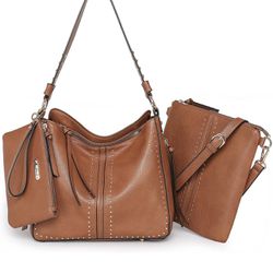 Montana West Tote Handbags for Women Handgun Concealed Carry Purses Leather Hobo Shoulder Bag 3pcs Purse Set