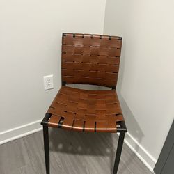 Leather Woven Chair