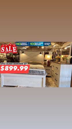 4pcs Queen Bedroom Set 