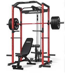 Power cage pulley smith machine