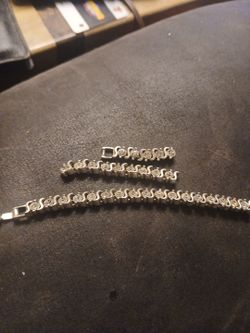 Sapphire tennis bracelet