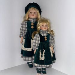 Sisters Porcelain Dolls 