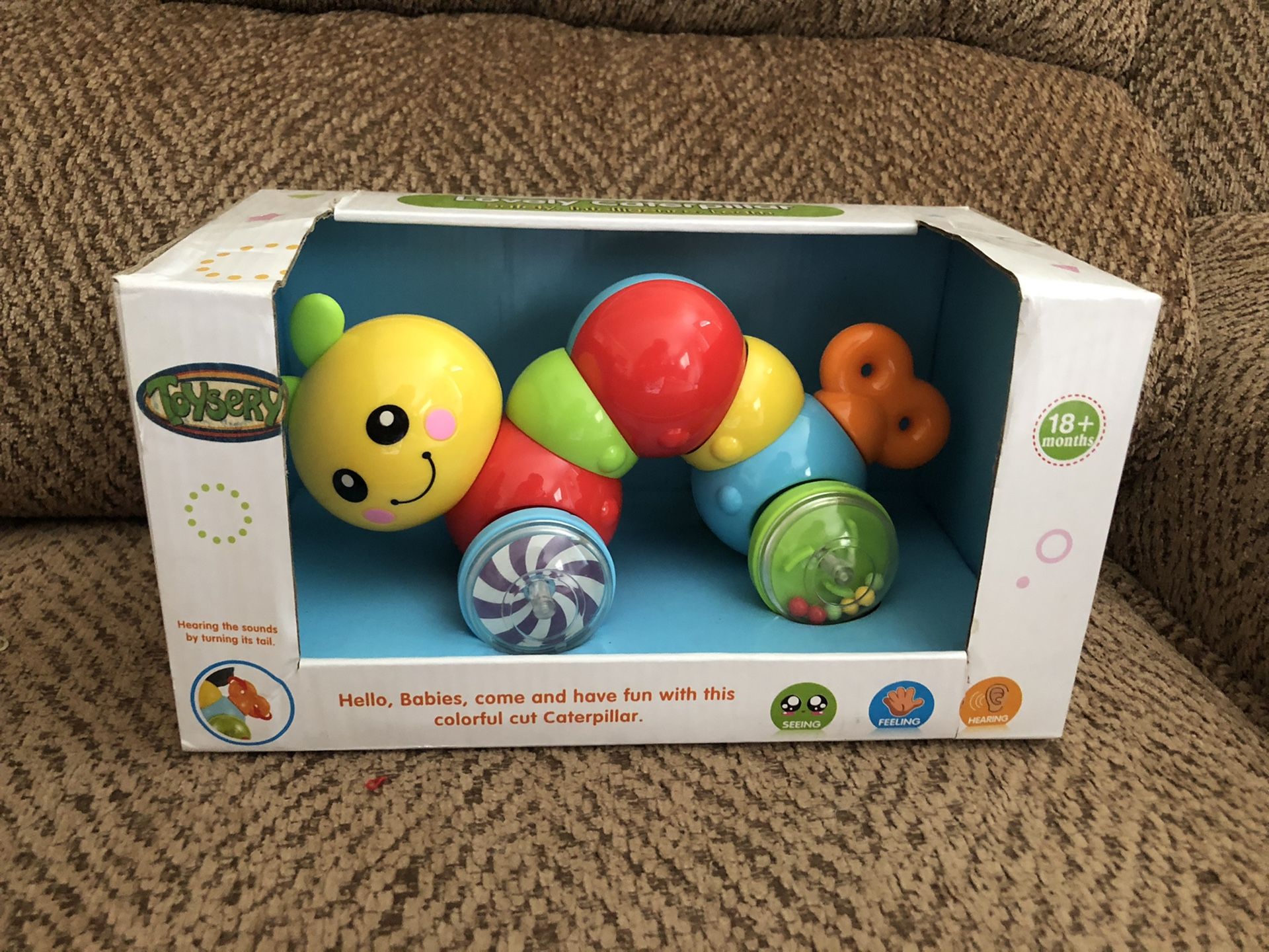 NEW Press N Go Caterpillar Baby Toy