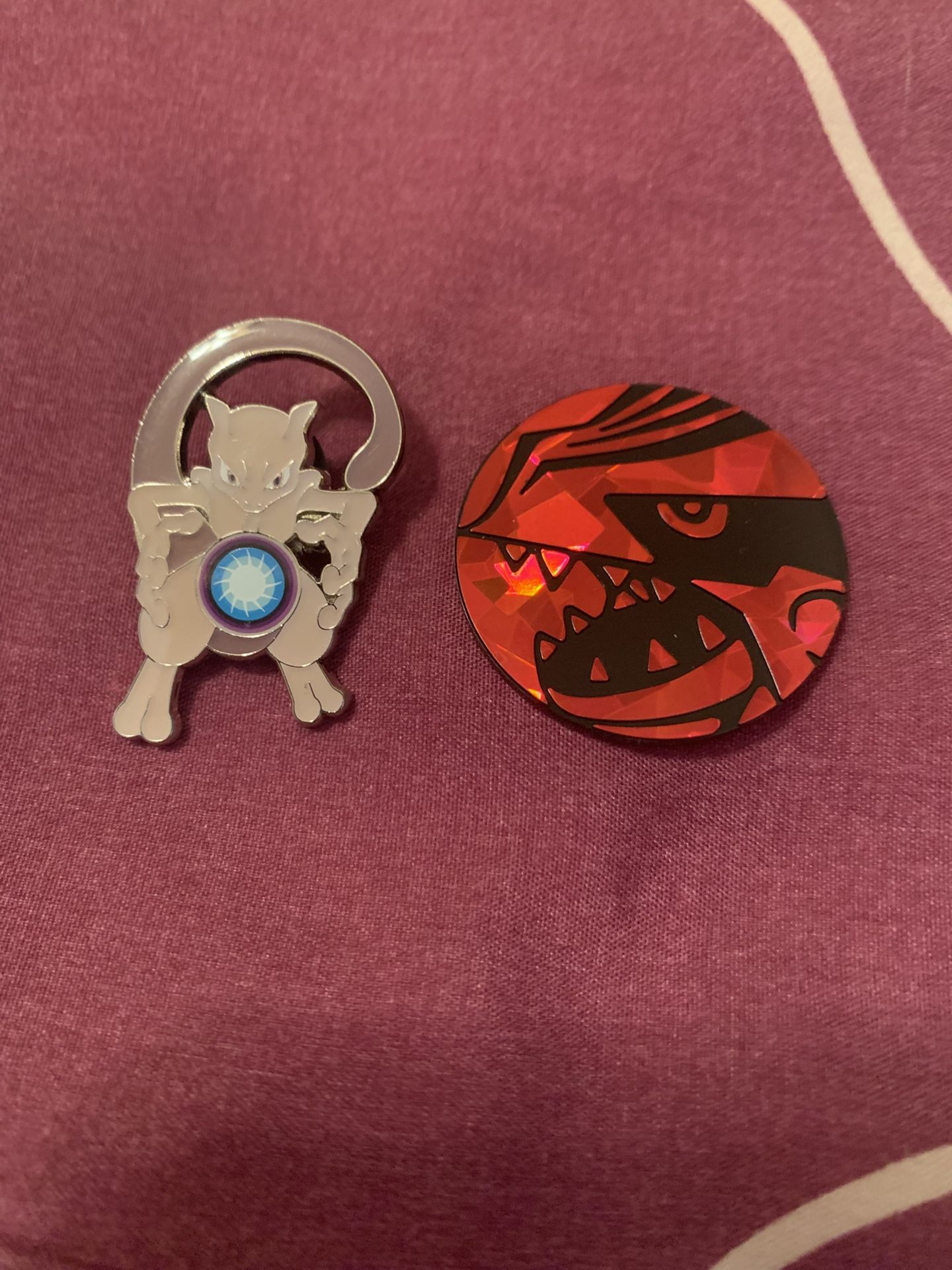 Mewtwo Pin & Groudon Coin Bundle