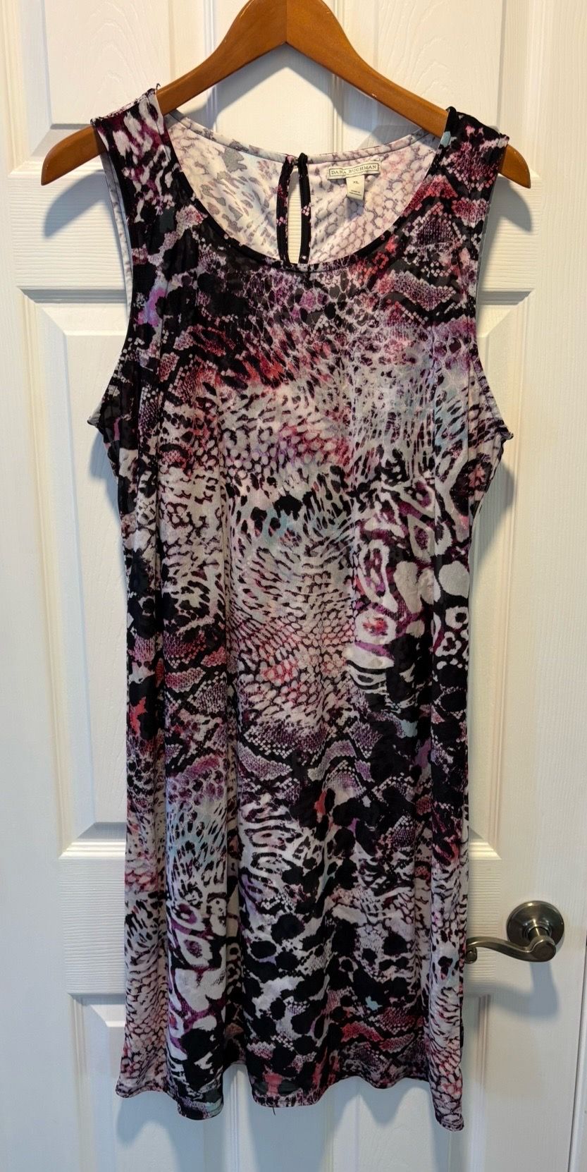 Dana Buchman women’s size XL Multicolored Animal Print Sleeveless Dress - Simi Valley