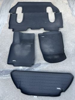 Tesla Model X 3D Maxpider All Weather Floor Liner Mats