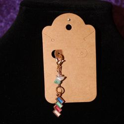 Art Deco Zipper Charm