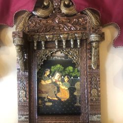 Wood Carving Zaroka  Painting 